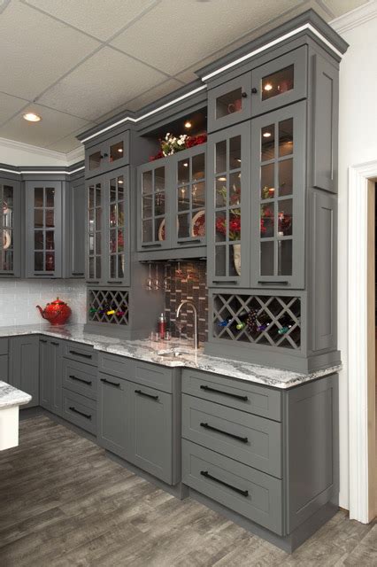 platinum shaker cabinets with stainless steel appliances|Platinum Shaker Kitchen Cabinets .